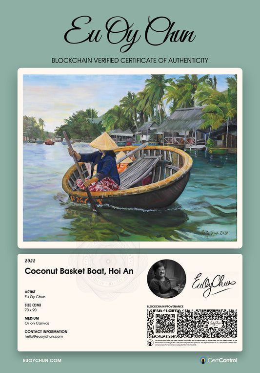 Coconut Basket Boat, Hoi An